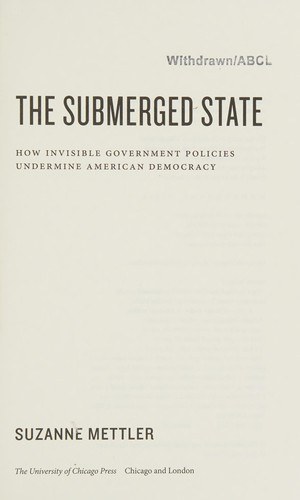 Cover of The Submerged State by Suzanne Mettler.