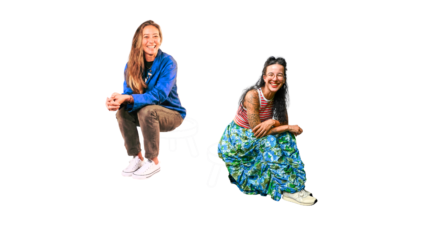 Pamala Buzick Kim and Eva McCloskey, hosts of You Know Too Much