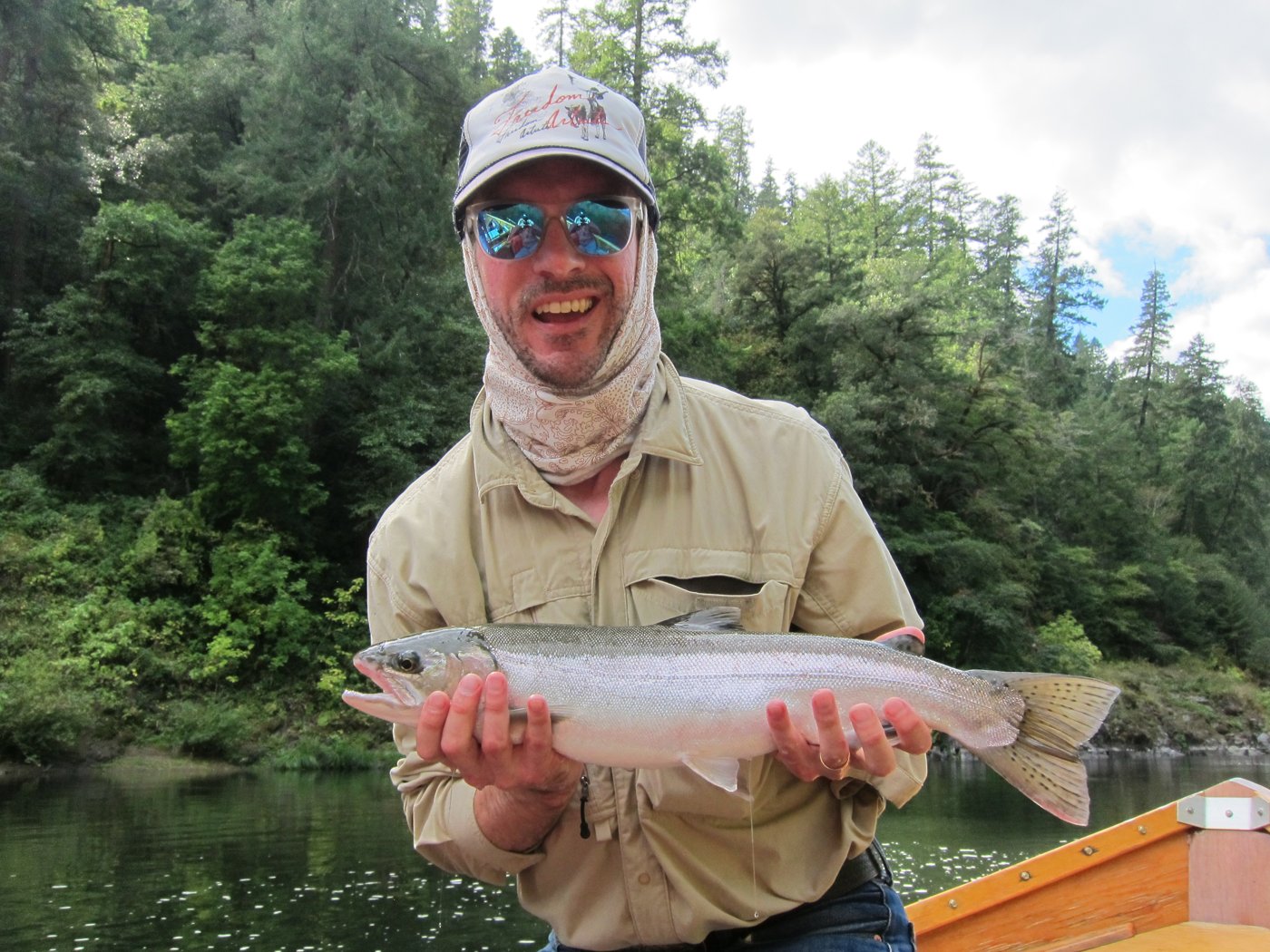 Nick Parish fly fishing.
