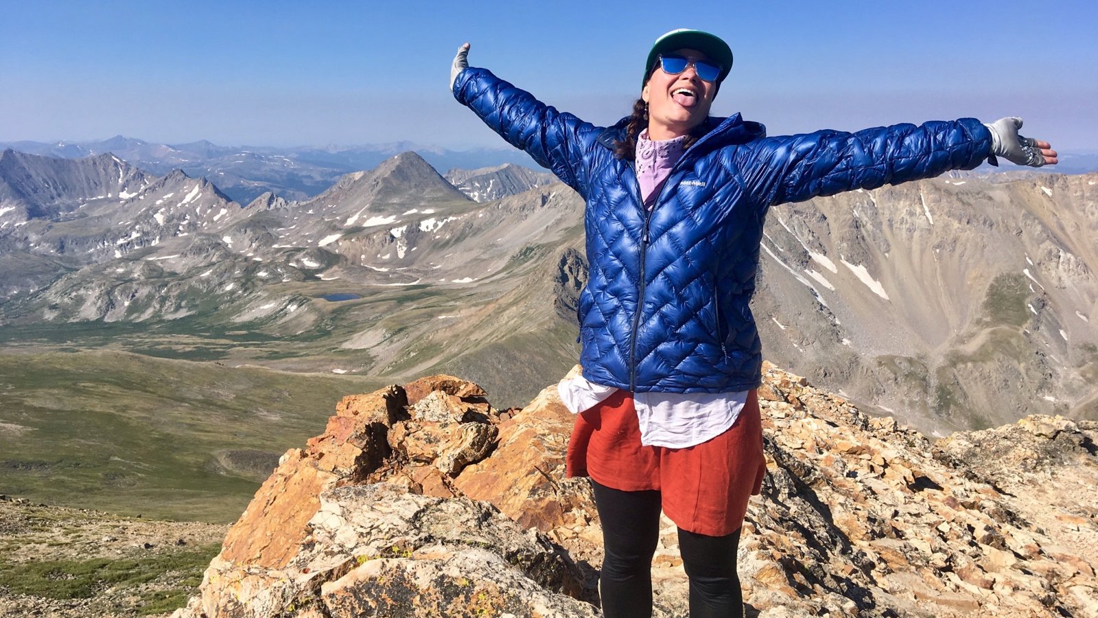 A hiker on the Colorado Trail, a Mount Belford side trip in 2018.