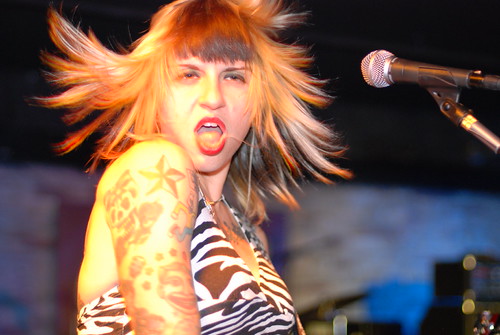 Suzy Hotrod&rsquo;s pre-derby band playing at Crash Mansion.