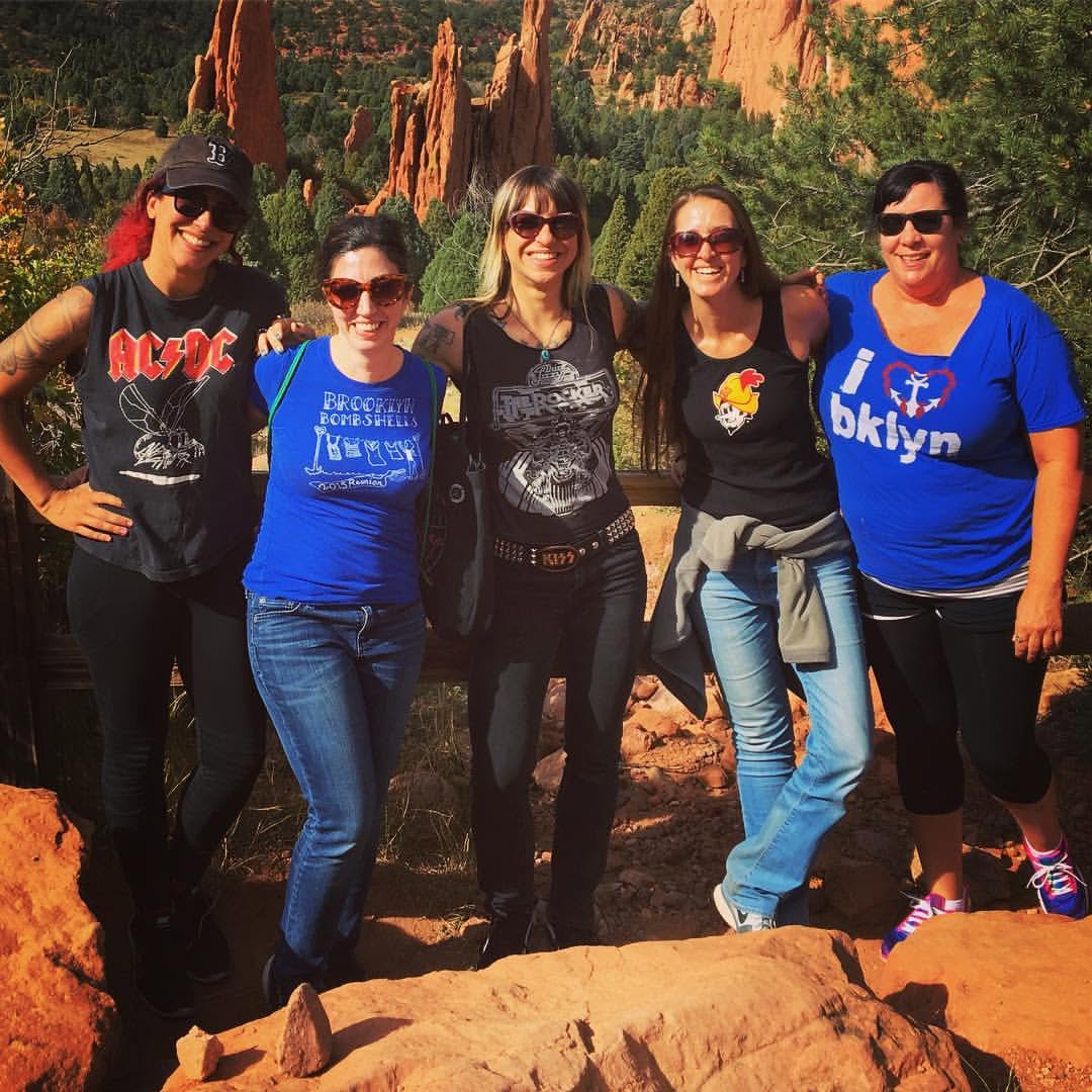 Suzy Hotrod with Gotham Girls Roller Derby on tour.